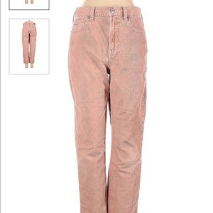 Light pink Corduroy American Eagle Mom Jeans